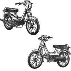 Derbi Variant 50 - English, French and Spanish Spare Parts Catalogue