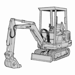 Bobcat Excavator 220 225 231 Series - Service and Owners Manual
